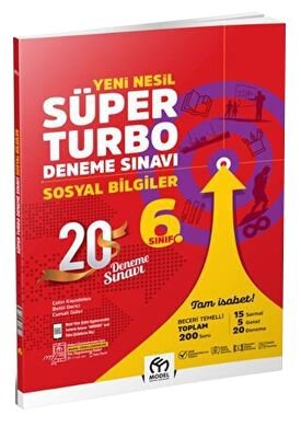 6. Sınıf Sosyal Bilgiler Yeni Nesil Süper Turbo Deneme Sınavı | Model Eğitim Yayınları