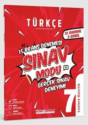 7. Sınıf Türkçe Sınav Modu 15 Deneme | Pruva Akademi