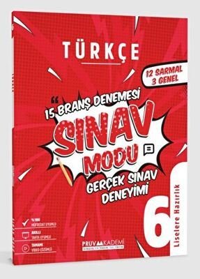 6. Sınıf Türkçe Sınav Modu 15 Deneme | Pruva Akademi