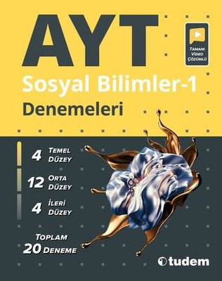 AYT Sosyal Bilimler-1 Denemeleri | Tudem Yayınları - Ders Kitapları