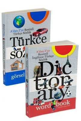 İlköğretim A'dan Z'ye Resimli Türkçe ve İngilizce Sözlük - Görsel Sözlük Seti 2 Kitap | Coral Dağıtım