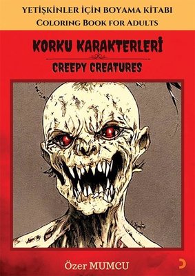 Korku Karakterleri - Yetişkinler İçin Boyama Kitabı | Cinius