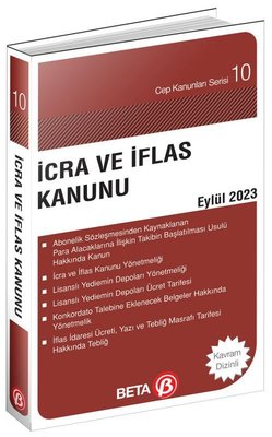 İcra ve İflas Kanunu Cep Serisi Eylül 2023 | Beta Yayınları