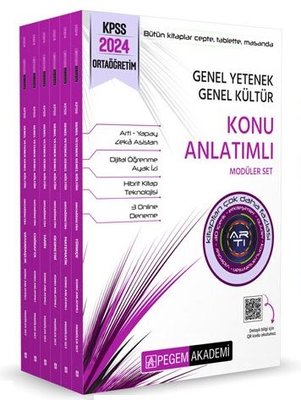 2024 KPSS Genel Yetenek Genel Kültür Ortaöğretim Konu Anlatımlı Modüler Set | Pegem Akademi Yayıncılık