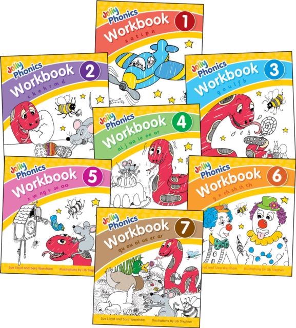 Jolly Phonics Workbooks 1-7 kitap kapağı