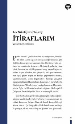İtiraflarım | Turkuvaz Kitap (İnce Kapak)