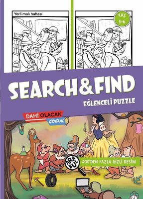 Search&Find Eğlenceli Puzzle 5 - 6 Yaş - 400'den Fazla Gizli Resim | Dahi Olacak Çocuk Yayınları