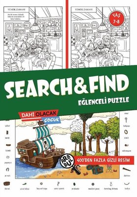 Search&Find Eğlenceli Puzzle 7 - 8 Yaş - 400'den Fazla Gizli Resim | Dahi Olacak Çocuk Yayınları