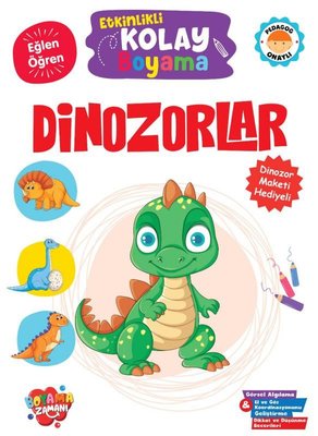 Dinozorlar - Etkinlikli Kolay Boyama | Boyama Zamanı Yayınları