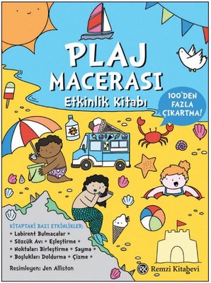 Plaj Macerası Etkinlik Kitabı - 100'den Fazla Çıkartma! | Remzi Kitabevi (İnce Kapak)