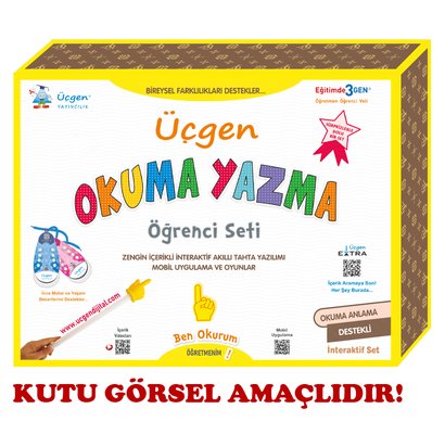 1. Sınıf Üçgen Okuma Yazma Öğrenci Seti | Üçgen Yayınları (İnce Kapak)
