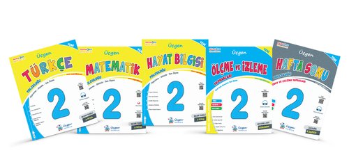 2. Sınıf Beceri Temelli İlkokul Seti ( Türkçe Matematik Hayat Ölçme ve İzleme Hafta Sonu ) | Üçgen Yayınları (İnce Kapak)