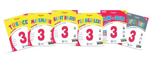 3. Sınıf Beceri Temelli İlkokul Seti ( Türkçe Matematik Fen Hayat Ölçme ve İzleme Hafta Sonu ) | Üçgen Yayınları (İnce Kapak)