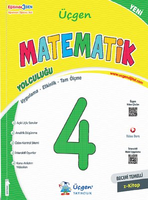 4. Sınıf Beceri Temelli Matematik Yolculuğu | Üçgen Yayınları (İnce Kapak)