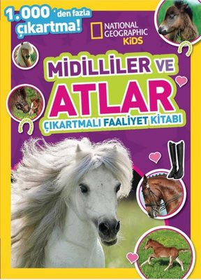 National Geographic Kids - Midilliler ve Atlar Çıkartmalı Faaliyet Kitabı | Beta Kids (İnce Kapak)