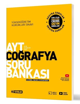 AYT Coğrafya Soru Bankası | Hız Yayınları (İnce Kapak)