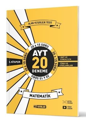 AYT Matematik 20'li Deneme 5. Kitap | Hız Yayınları (İnce Kapak)