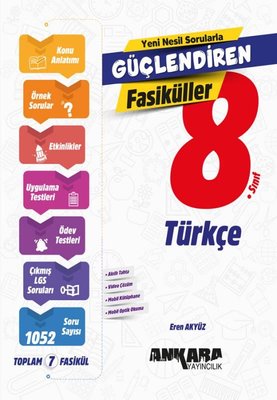 8. Sınıf Türkçe Güçlendiren SET Fasiküller | Ankara Yayıncılık (İnce Kapak)
