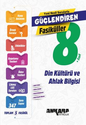 8. Sınıf Din Kültürü ve Ahlak Bilgisi Güçlendiren SET Fasiküller | Ankara Yayıncılık (İnce Kapak)