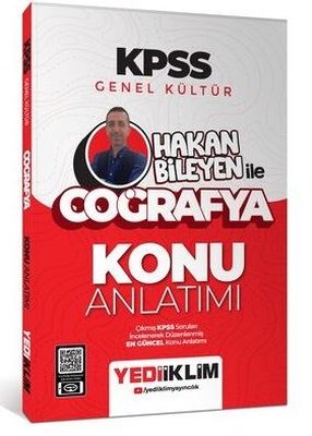 2025 KPSS Genel Kültür Hakan Bileyen İle Coğrafya Konu Anlatımı | Yediiklim Yayınları (İnce Kapak)