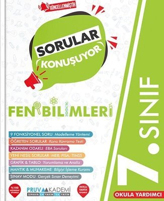 7. Sınıf Fen Bilimleri Sorular Konuşuyor Soru Bankası | Pruva Akademi (İnce Kapak)