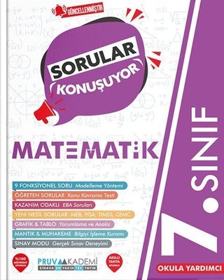 7. Sınıf Matematik Sorular Konuşuyor Soru Bankası | Pruva Akademi (İnce Kapak)