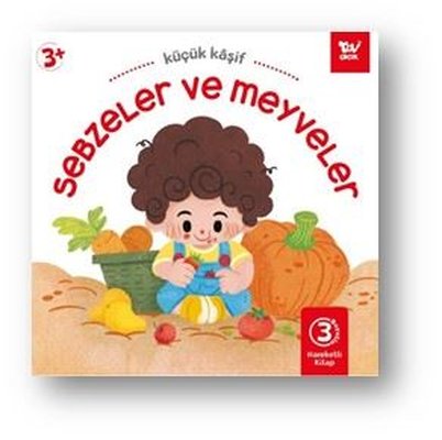 Sebzeler ve Meyveler Küçük Kaşif - Hareketli 3D Kitap | Türkiye Diyanet Vakfı Yayınları (Ciltli)