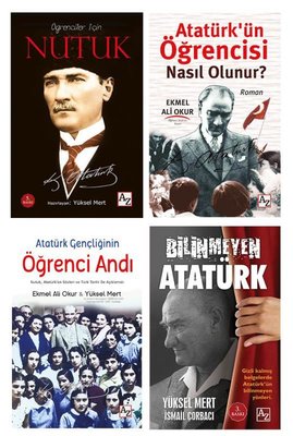 Öğrenciler İçin Atatürk Seti - 4 Kitap Takım | Az Kitap (İnce Kapak)