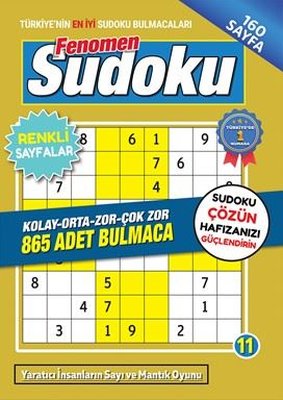 Fenomen Sudoku Bulmaca - 11 | Maxı Yayıncılık (İnce Kapak)