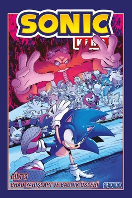 Kirpi Sonic Cilt 9 - Chao Yarışları ve Badnik Üsleri | Presstij Kitap (İnce Kapak)