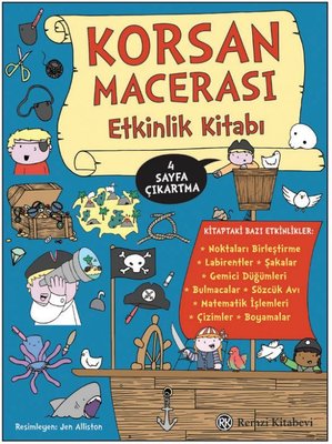 Korsan Macerası Etkinlik Kitabı - 4 Sayfa Çıkartma | Remzi Kitabevi (İnce Kapak)