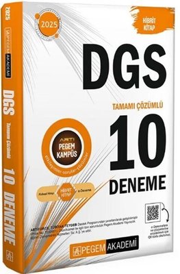 2025 DGS 10 Deneme | Pegem Akademi Yayıncılık (İnce Kapak)