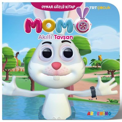 TRT Çocuk - Momo Akıllı Tavşan - Oynar Gözlü Kitap | Artenino Yayıncılık (İnce Kapak)