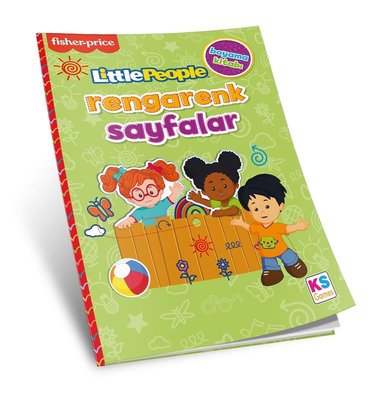 Little People Coloring Book Rengarenk Sayfalar Sarı Yeşil | Ks Games (İnce Kapak )