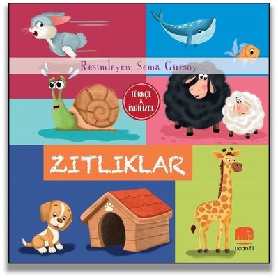 Zıtlıklar - Türkçe ve İngilizce | Uçan Fil (Ciltli)