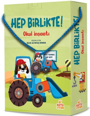 Hep Birlikte! Okul İnşaatı (Kitap ve Oyun Seti) | Bi Kutu Oyun Yayınevi (İnce Kapak)