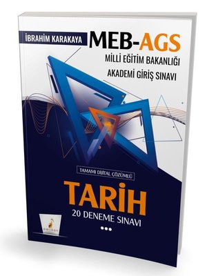 MEB - AGS Hazırlık Tarih 20 Deneme Sınavı Tamamı Dijital Çözümlü | Pelikan Yayınları (İnce Kapak)