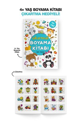 Çıkartmalı Boyama Kitabı 4 Yaş + | Bilgi Park Yayınları (İnce Kapak)