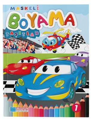 Taşıtlar - Maskeli Boyama | Evrensel İletişim Yayınları (İnce Kapak)