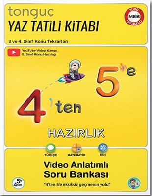 4'ten 5'e Hazırlık Kitabı | Tonguç Akademi (İnce Kapak)