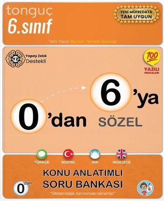 0'dan 6'ya Sözel Konu Anlatımlı Soru Bankası | Kolektif (İnce Kapak)