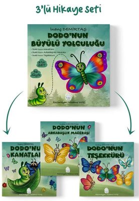 Dodo'nun Büyülü Yolculuğu Hikaye Seti - 3 Kitap Takım | Mahlas Çocuk (İnce Kapak)