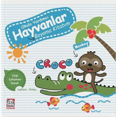 Okula Yardımcı Hayvanlar Boyama Kitabım | NSN Kids (İnce Kapak)