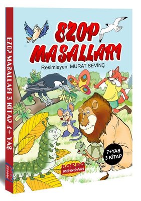 Ezop Masalları Resimli Okumayı Öğrendim Serisi Seti - 3 Kitap Takım | Bordo Ressam (İnce Kapak)