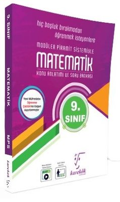9. Sınıf Matematik Mps (Modüler Piramit Sistemi) | Karekök Eğitim Yayın (İnce Kapak)