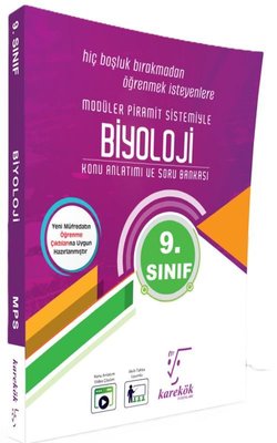 9. Sınıf Biyoloji Mps (Modüler Piramit Sistemi) | Karekök Eğitim Yayın (İnce Kapak)
