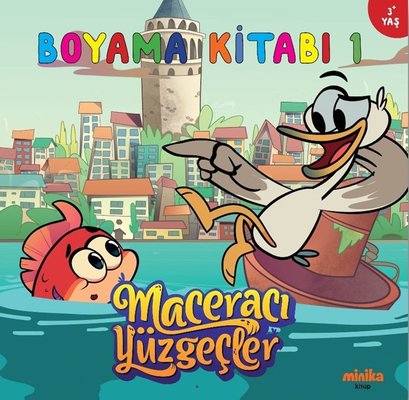 Maceracı Yüzgeçler Boyama Kitabı 1 | Minika Kitap (İnce Kapak)