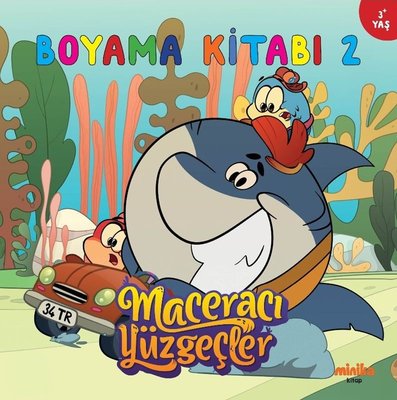 Maceracı Yüzgeçler Boyama Kitabı 2 | Minika Kitap (İnce Kapak)
