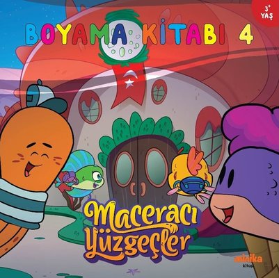 Maceracı Yüzgeçler Boyama Kitabı 4 | Minika Kitap (İnce Kapak)