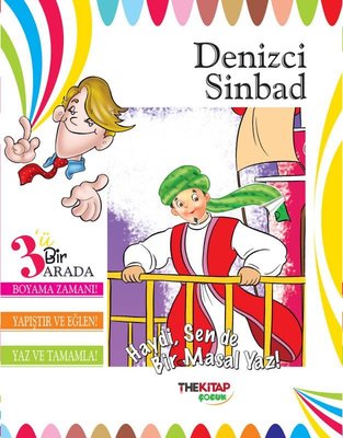 Denizci Sinbad - 3'ü Birarada Etkinlik Kitabı | The Çocuk (İnce Kapak)